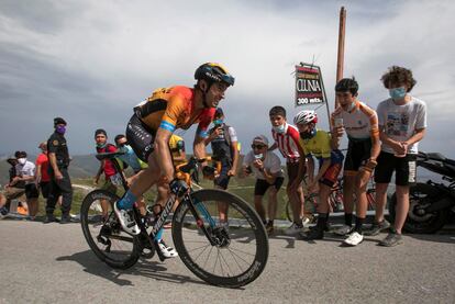 Mikel Landa, en la tercera etapa de la Vuelta a Burgos.