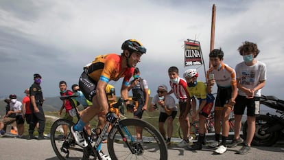 Mikel Landa, en la tercera etapa de la Vuelta a Burgos.