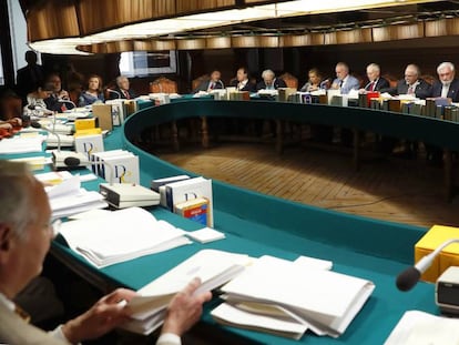 Reunión del pleno de la RAE, en una imagen de archivo.