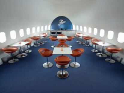 Cafetería del Jumbo Hotel, en Estocolmo.