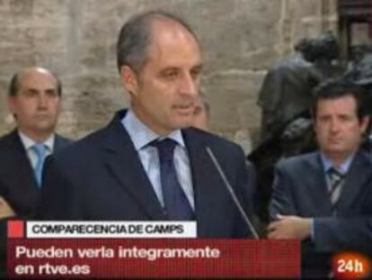 La Generalitat impide a las televisiones emitir la dimisión en directo