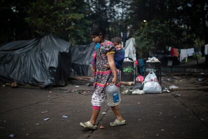 Alrededor de 1.900 indígenas habitaban este campamento.