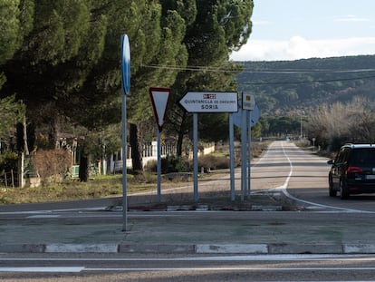 La N-122 a su paso por Traspinedo, Valladolid.