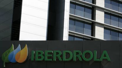 Vista parcial del edificio de la empresa energética Iberdrola en Madrid.