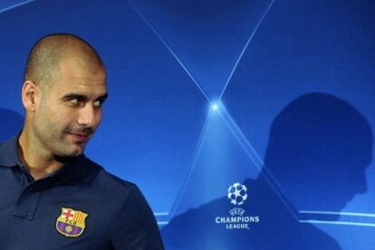 Guardiola, en la rueda de prensa.