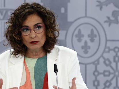 La ministra de Hacienda y portavoz del Gobierno, María Jesús Montero. 