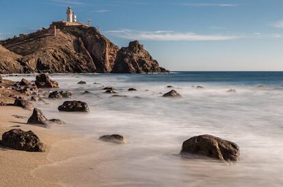 La playa de Corralete, en Níjar (Almería).