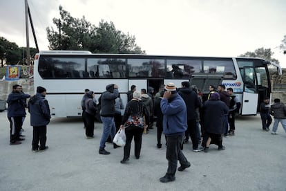 El centro de primera recepción y registro de Moria está operativo las 24 horas del día. Cualquier refugiado puede inscribirse a cualquier hora.