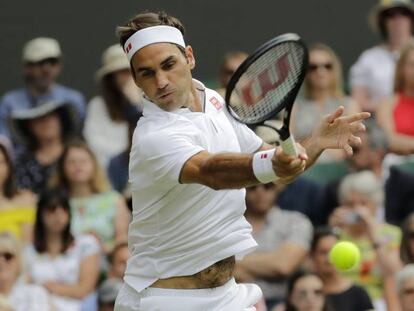 Roger Federer, en un momento del partido.