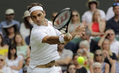 Roger Federer, en un momento del partido.
