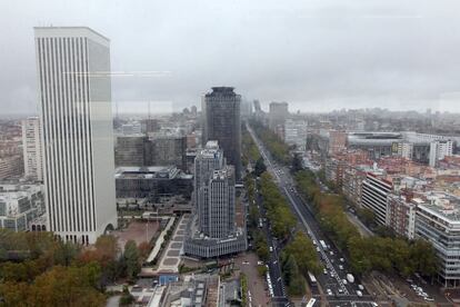 Vistas desde el antiguo despacho del presidente de BBVA.