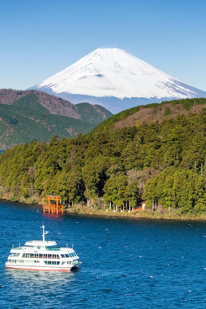 El parque nacional Fuji-Hakone con vistas al monte Fuji.