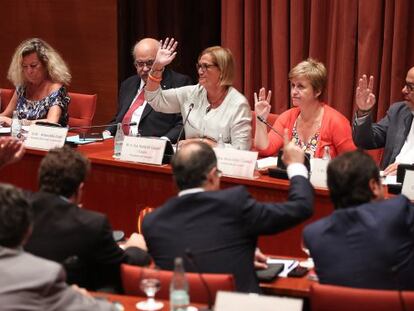 Moment de la votaci&oacute; per convertir l&rsquo;ICF en banc p&uacute;blic. 