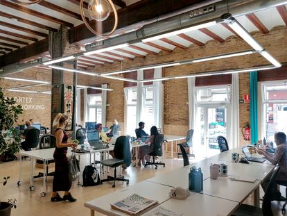 Espacio de Vortex Coworking, en Valencia.