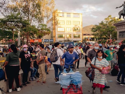 Vista del centro de la capital de El Salvador este miércoles.