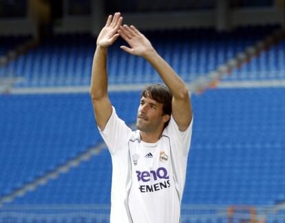 Día de la presentación como nuevo jugador del Real Madrid.