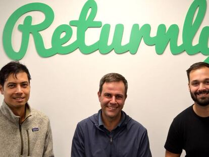 Marcos S&aacute;inz, Eduardo Vilar y Greg Lazarus forman el equipo directivo de Returnly.