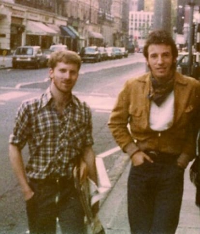 The Boss, en 1981, con un fan, Dan French.