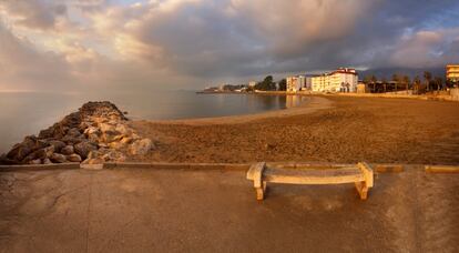 Una playa de Sant Carles de la Ràpita.