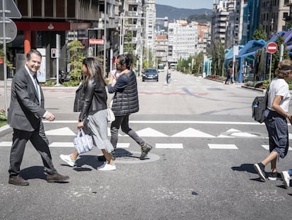 Abel Caballero, alcalde de Vigo, el pasado mes de abril en su ciudad.