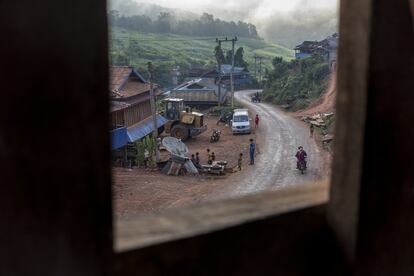 Vista de la aldea de Phapounkao, en la provincia de Phongsaly, al norte de Laos.