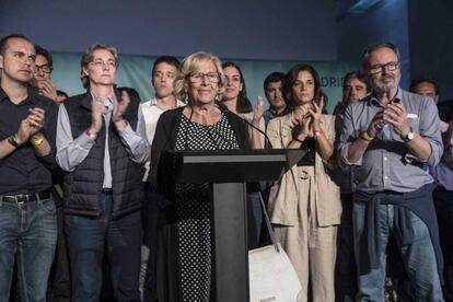 Carmena, en su comparecencia.