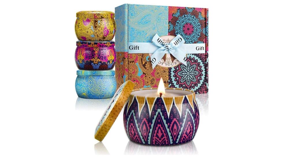 Pack de cuatro velas.