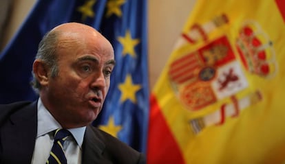 El ministro de Econom&iacute;a, Luis de Guindos. 