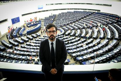 Miguel Pizarro,  en el Parlamento Europeo en Estrasburgo, en julio de 2019.