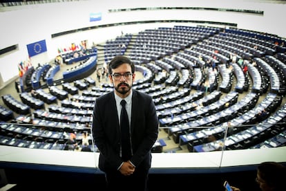 Miguel Pizarro, en el Parlamento Europeo en Estrasburgo, en julio de 2019.