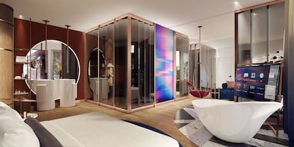 Una de las suites del hotel Hard Rock.