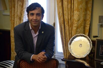 José Manuel Rey Varela en su despacho