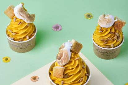Sorbete de mango y fruta de la pasión