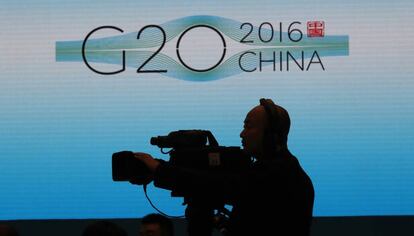 Una cámara en la cumbre del G20 de China.
