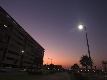 El barrio malagueño de La Misericordia está iluminado con farolas <i>Led</i>.