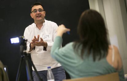 Cásting del programa 'Poder Canijo', en la Fundación Telefónica.
