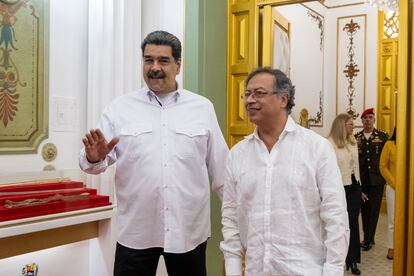 Gustavo Petro y Nicolas Maduro