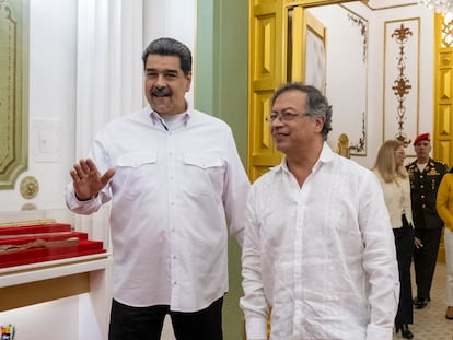 Gustavo Petro y Nicolas Maduro