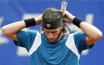 Feliciano López, durante el partido ante David Ferrer