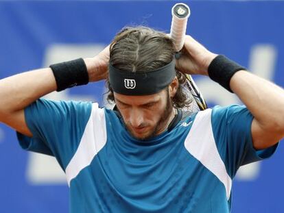 Feliciano López, durante el partido ante David Ferrer