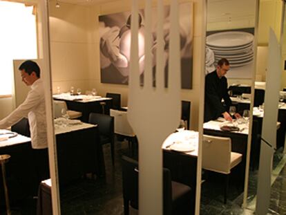 Comedor del restaurante Paradis Erre Efe Casa de América, en Madrid, renovado por el interiorista Xavier Olivé.