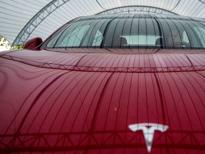 Frontal del Tesla Model 3 fotografiado en Ruckersville, Virginia (EE UU). 