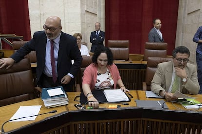 Alejandro Hernández, Luz Belinda Rodríguez y Francisco Serrano