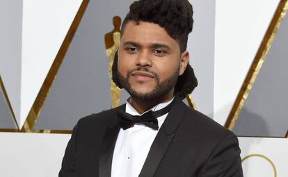 The Weeknd, durante la entrega de los premios Oscar.