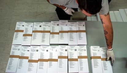 Papeletas para las votaciones del 26M