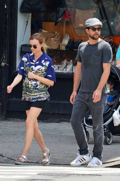 Diane Kruger y Joshua Jackson caminando por las calles de Nueva York el pasado domingo.