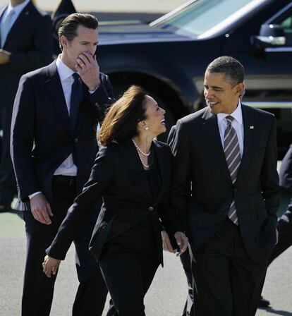 Harris y Obama, en San Francisco, durante una gira de recaudación de fondos en 2012.