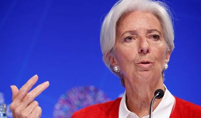 La directora gerente del Fondo Monetario Internacional (FMI), Christine Lagarde. 