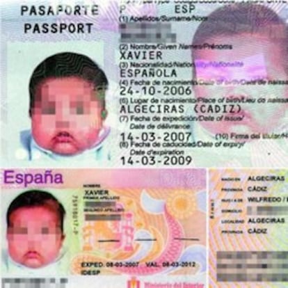 La documentación indica que el pequeño Xavier es español