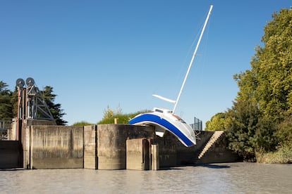 La obra 'Misconceivable', también conocida como "el barco blando", en Nantes.